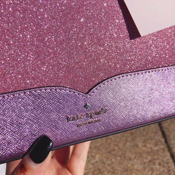 kate spade lola glitter satchel wristlet set - Picture 10 of 13